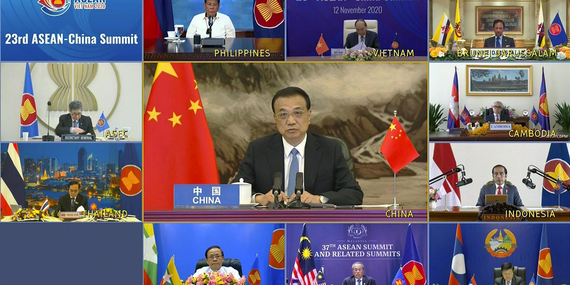 Det pågående Asean-toppmötet är delvis virtuellt. Bild från i torsdags.