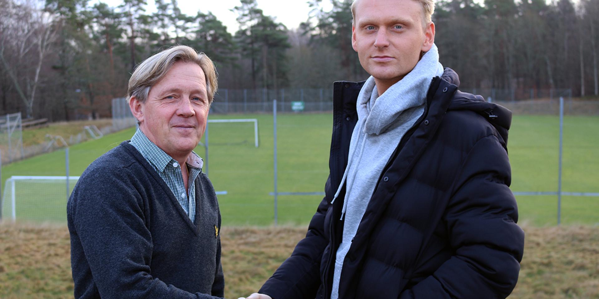 Jonas Östergaard i Gais sportråd och Joackim Åberg på Gaisgården. 