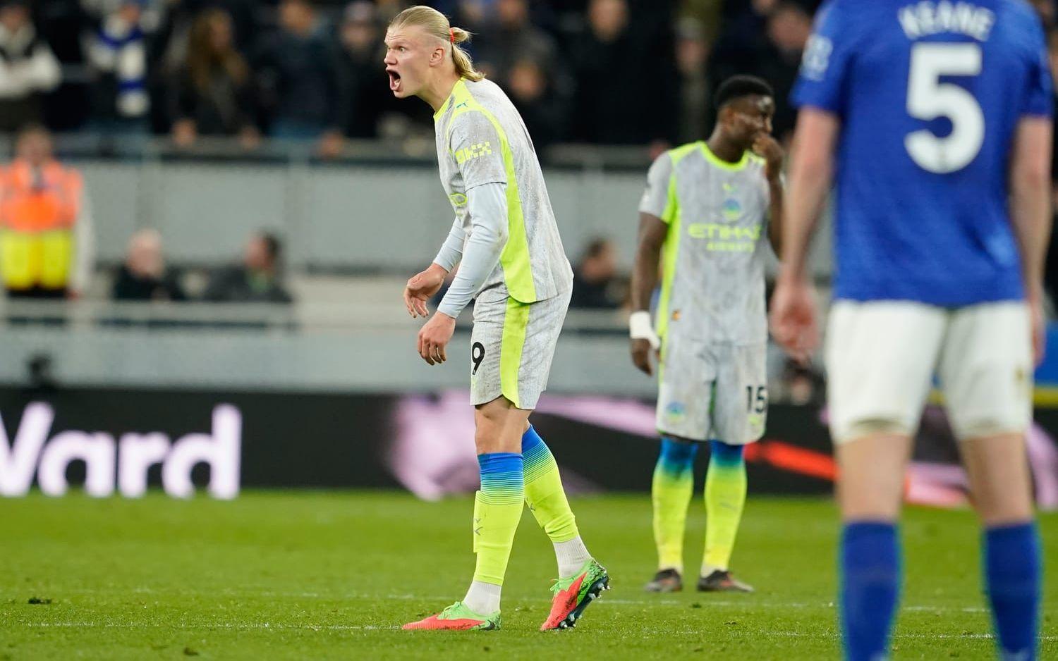 Norrmannen Erling Braut Haaland nätade för Manchester City, men det blev bara 3–3 borta mot Everton.