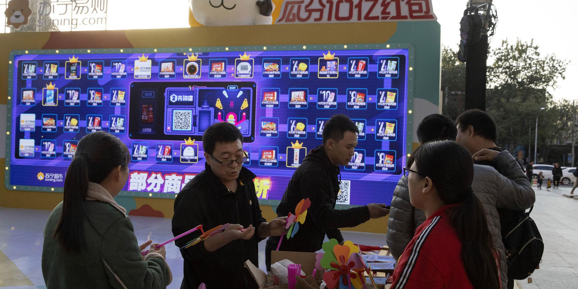 Singles Day är den största dagen för online-shopping i Kina. 