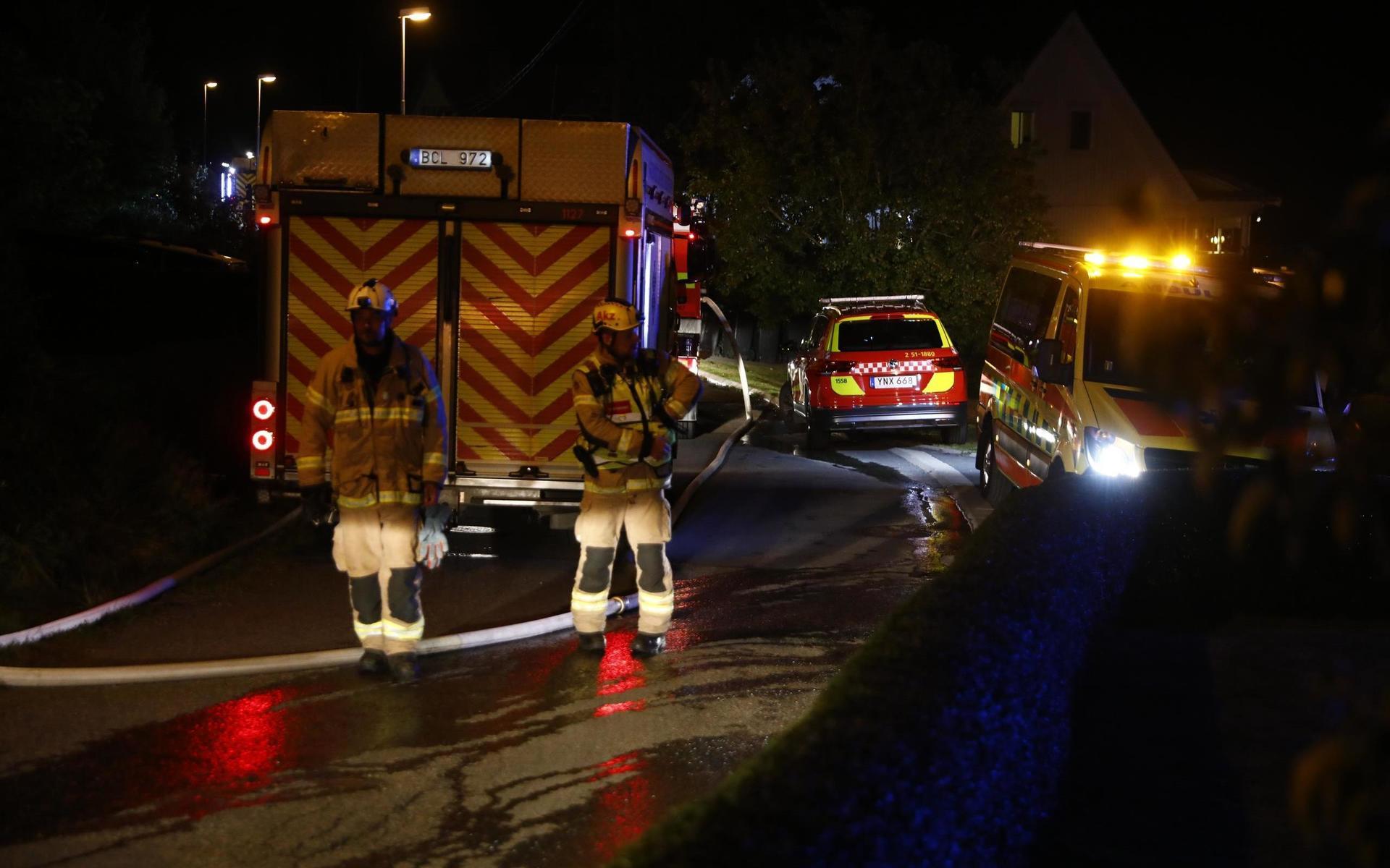 Det var vid 19-tiden på fredagskvällen som Räddningstjänsten Storgöteborg larmades till en villa i Gunnebo.