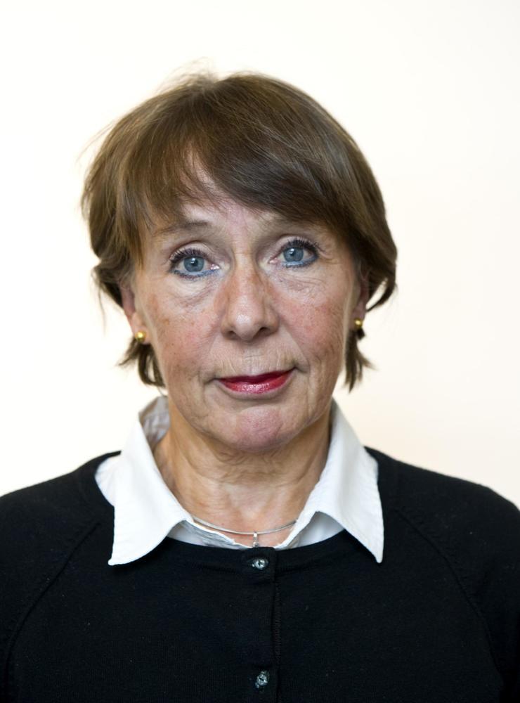 Madeleine Sahlmans bylinebild i Göteborgs-Posten 2011, året innan hon gick i pension.