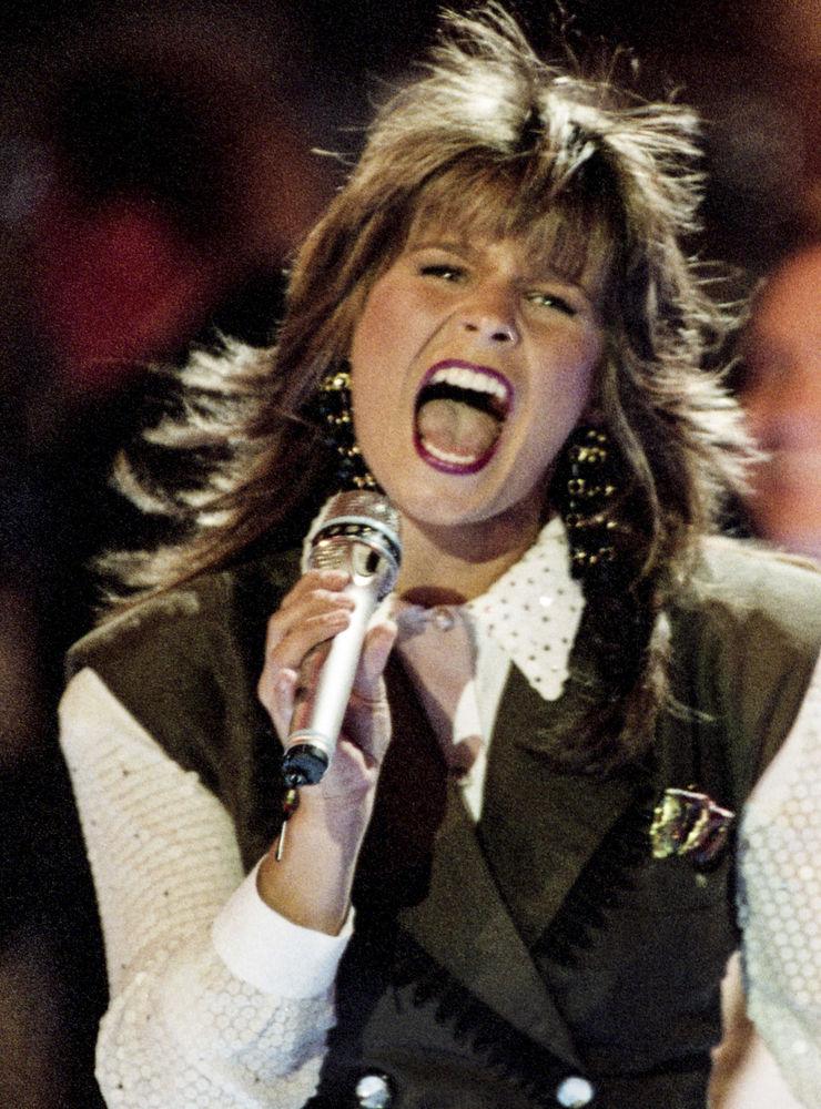Tillsammans med sin fläkt vann Carola Eurovision Song Contest 1991 med bidraget 'Fångad av en stormvind'. Arkivbild.
