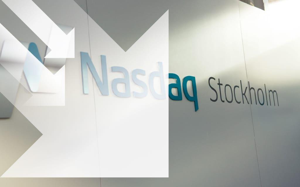 Förhandeln indikerar fallande index. Arkivbild.