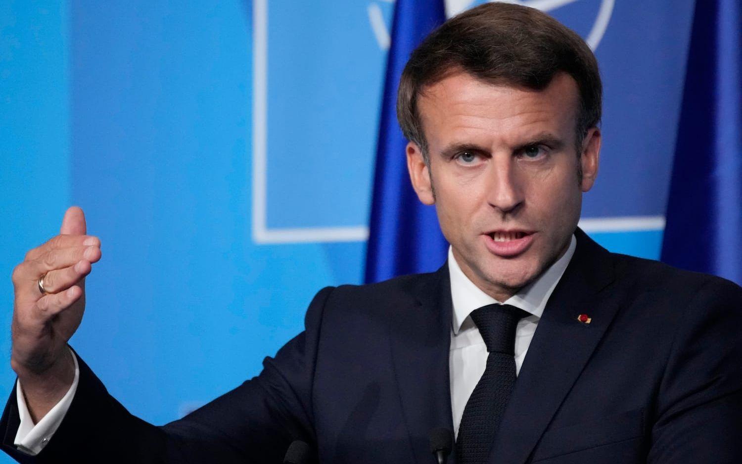 Frankrikes president Emmanuel Macron tycker att det hade varit ”ett misstag” om Nato öppnade kontor i Japan.