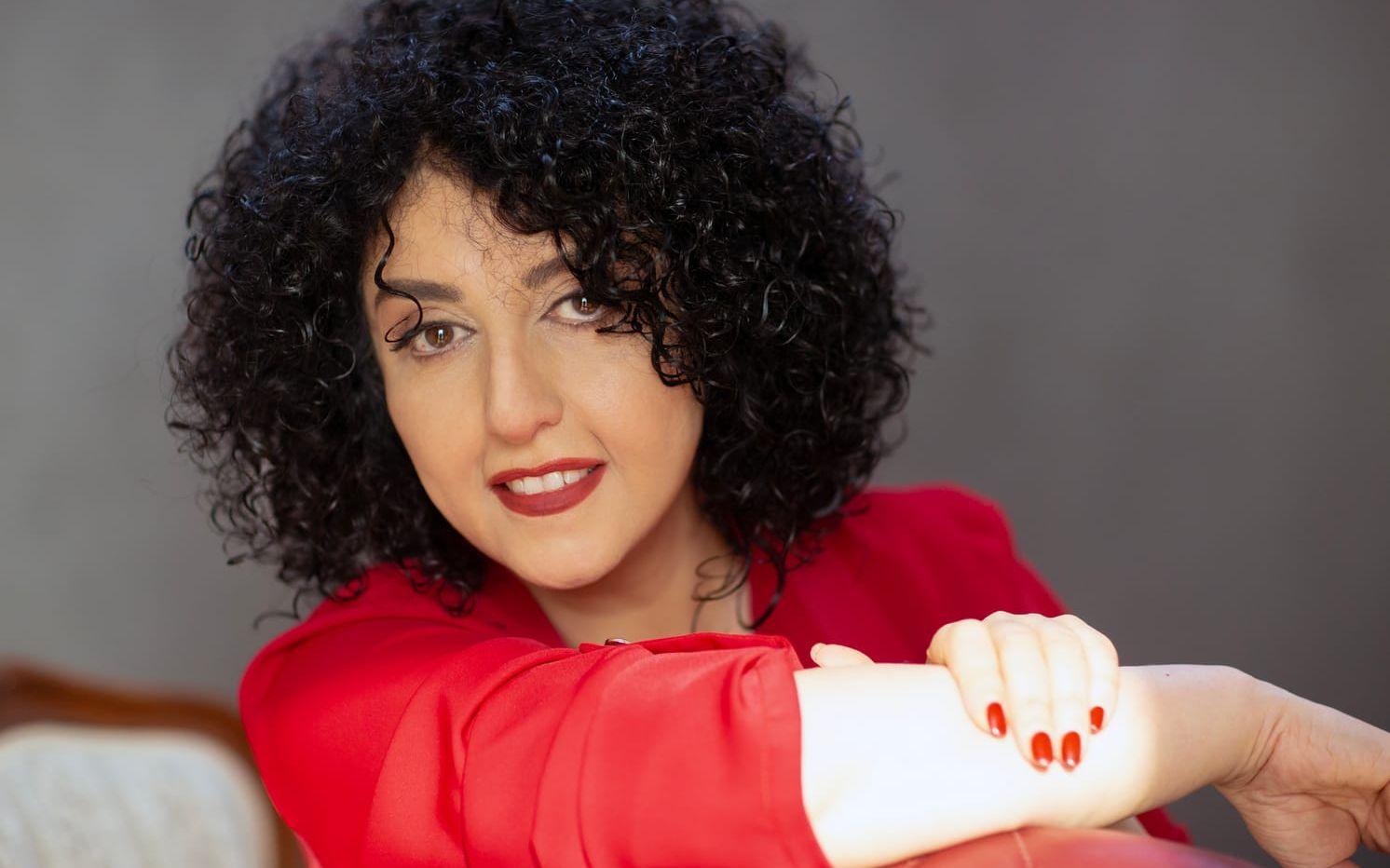 Människorättsaktivisten och fredspristagaren Narges Mohammadi, fotograferad i Teheran i februari i fjol. 