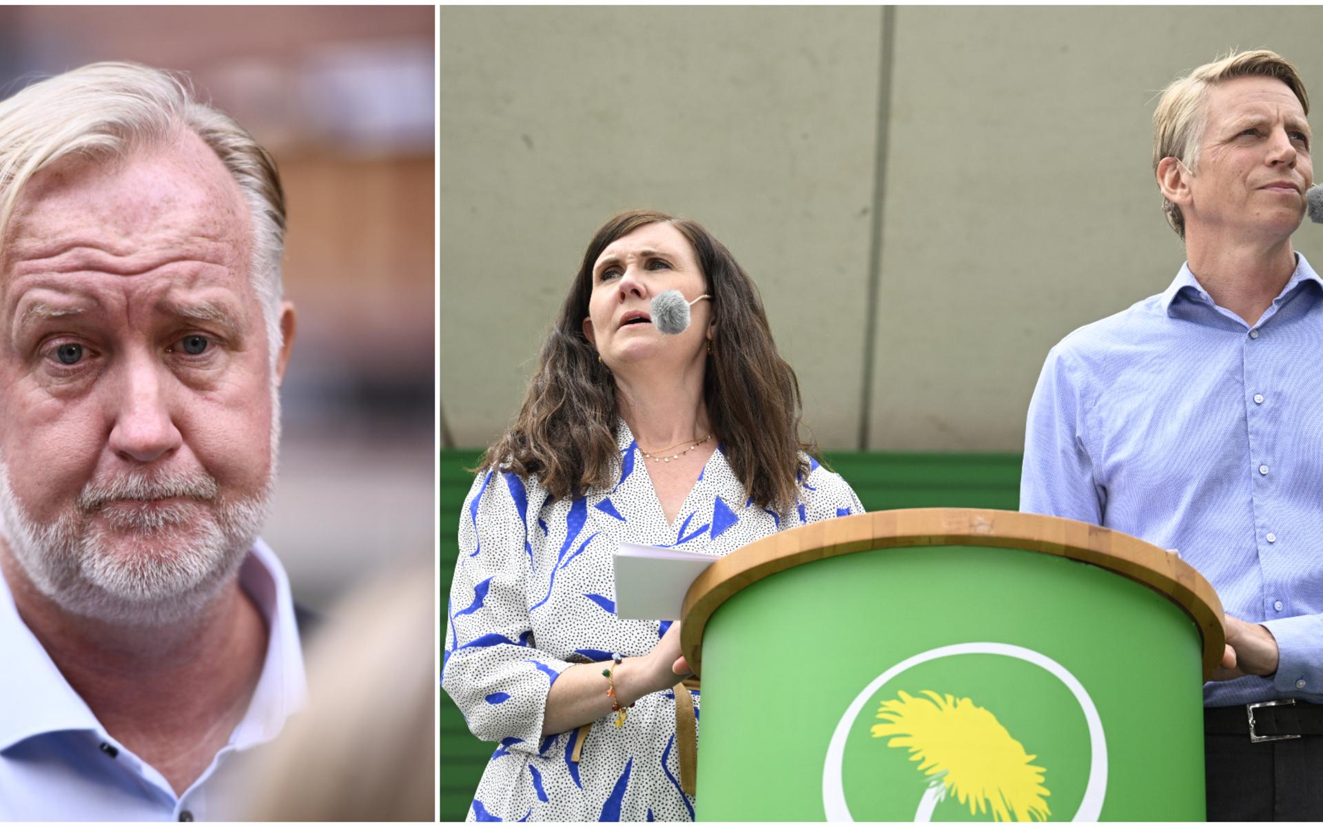 Johan Pehrson, partiledare för Liberalerna, Märta Stenevi och Per Bolund, språkrör för Miljöpartiet har haft en tuff valrörelse runt fyraprocentsspärren.