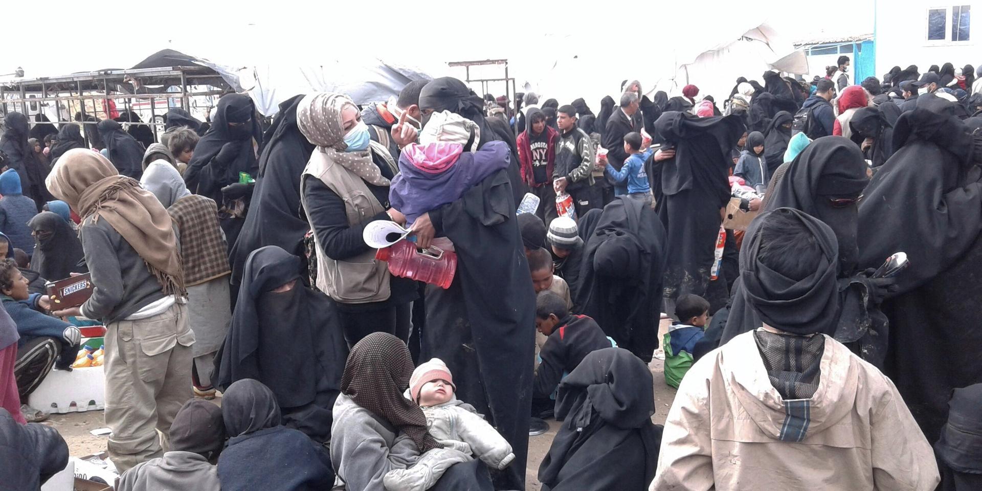 Bild från flyktinglägret al-Hol i nordöstra Syrien där flera barn till svenska misstänkta IS-anhängare befinner sig. Arkivbild. 