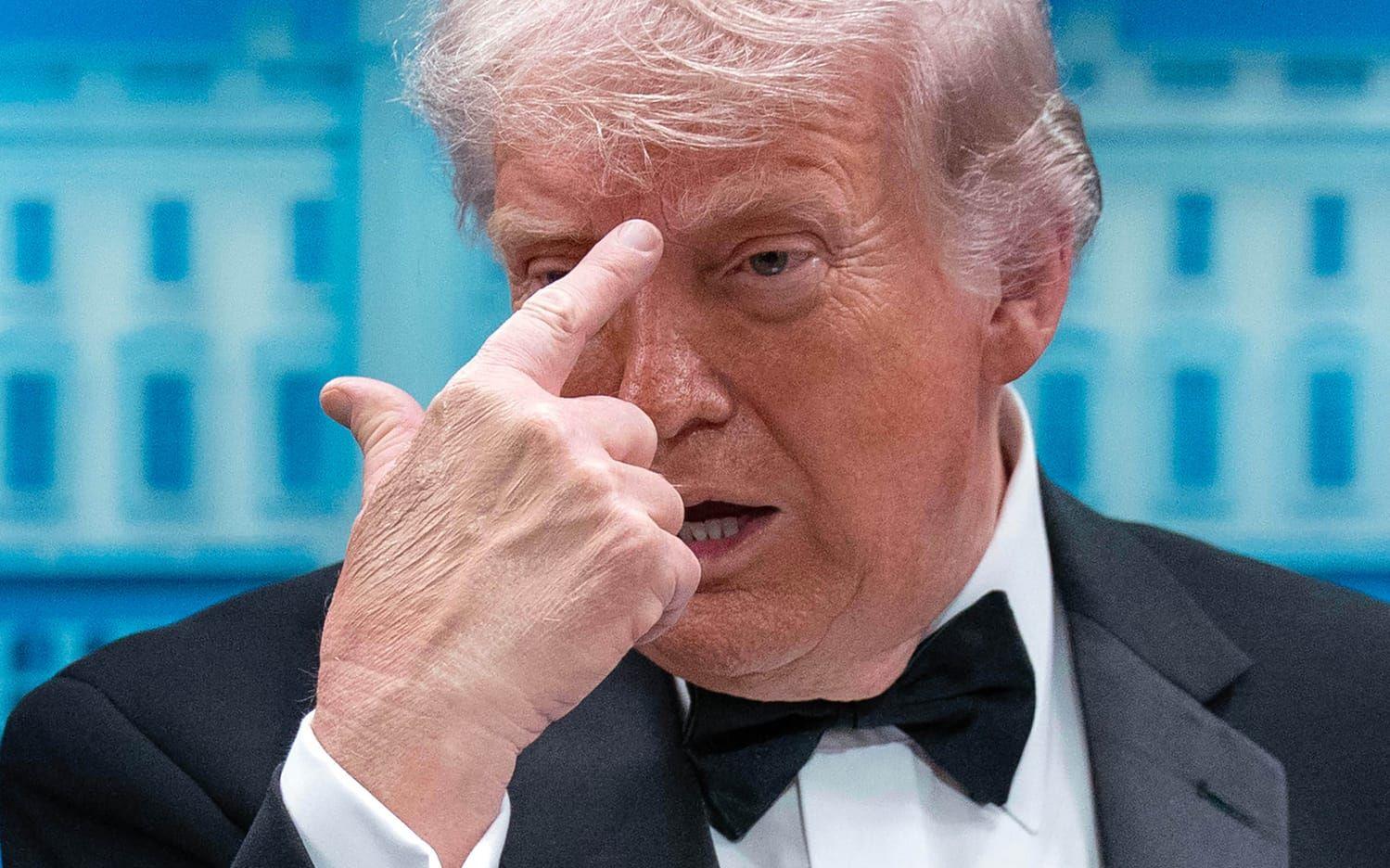 USA:s president Donald Trump i Vita huset i lördags.