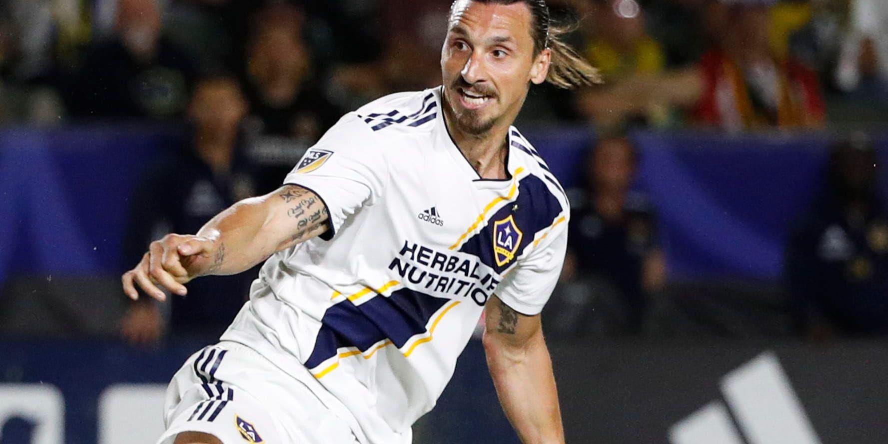 Zlatan Ibrahimovic fick med sig en poäng när hans LA Galaxy mötte Los Angeles FC. Arkivbild.