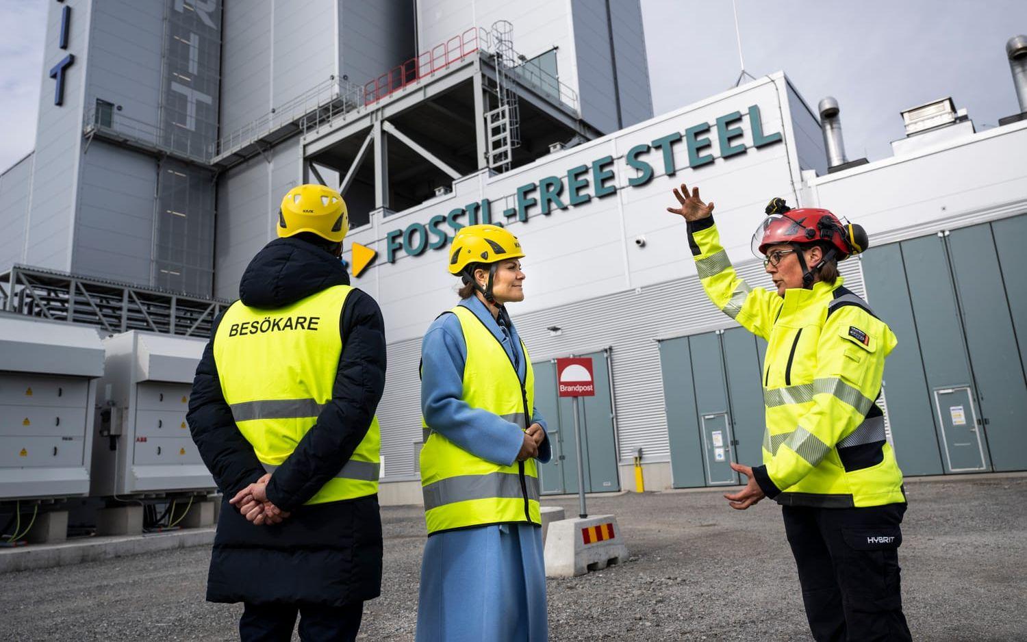 Kronprinsessan Victoria och prins Daniel besöker Luleå och Hybritprojektet som ska ta fram fossilfritt stål.