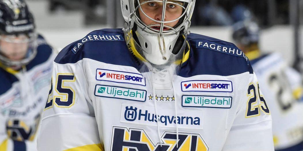 HV71:s målvakt Adam Åhman. Arkivbild.