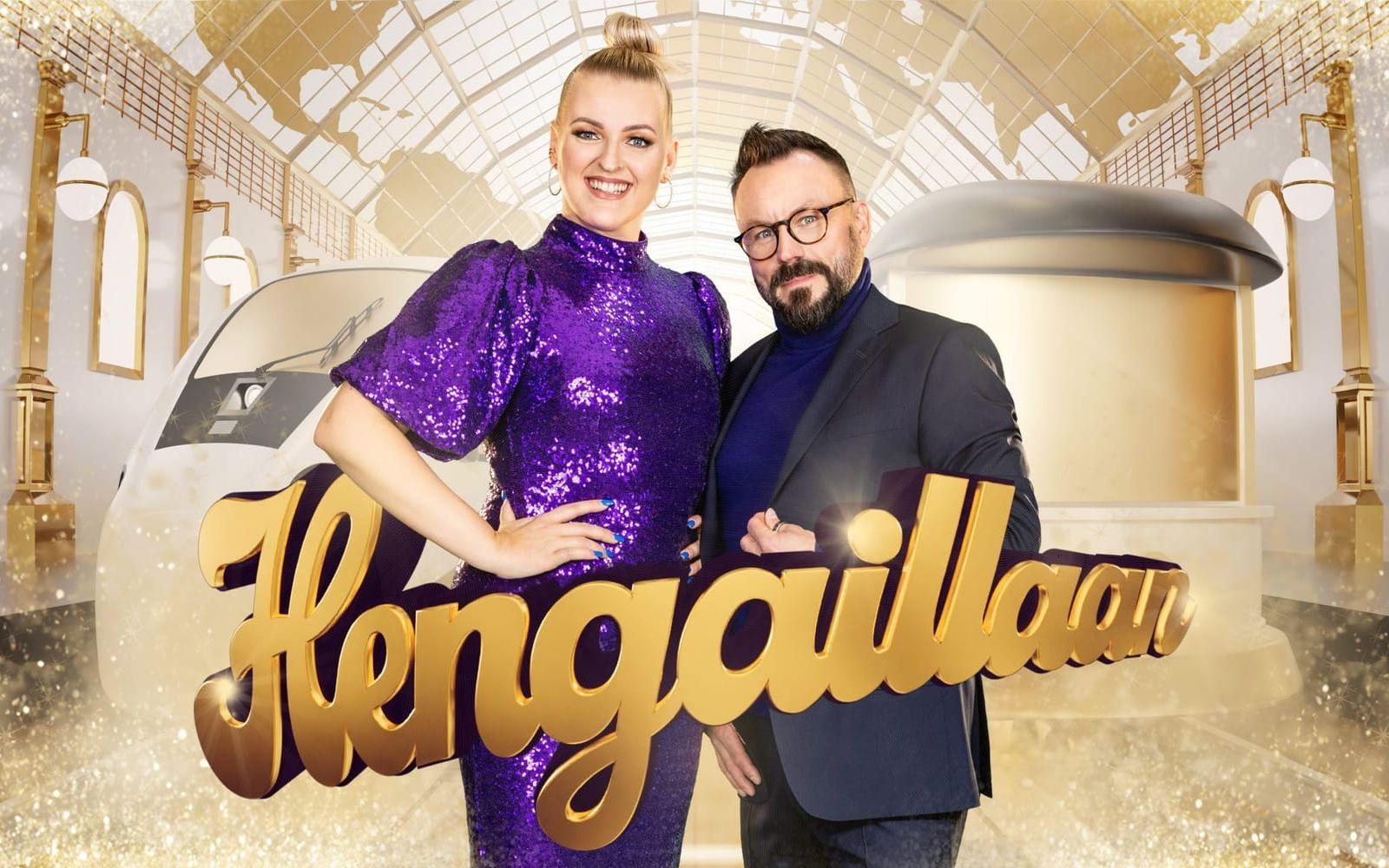 Jenni Poikelus leder 'Hengaillaan' tillsammans med domaren Riku Rantala. Pressbild.