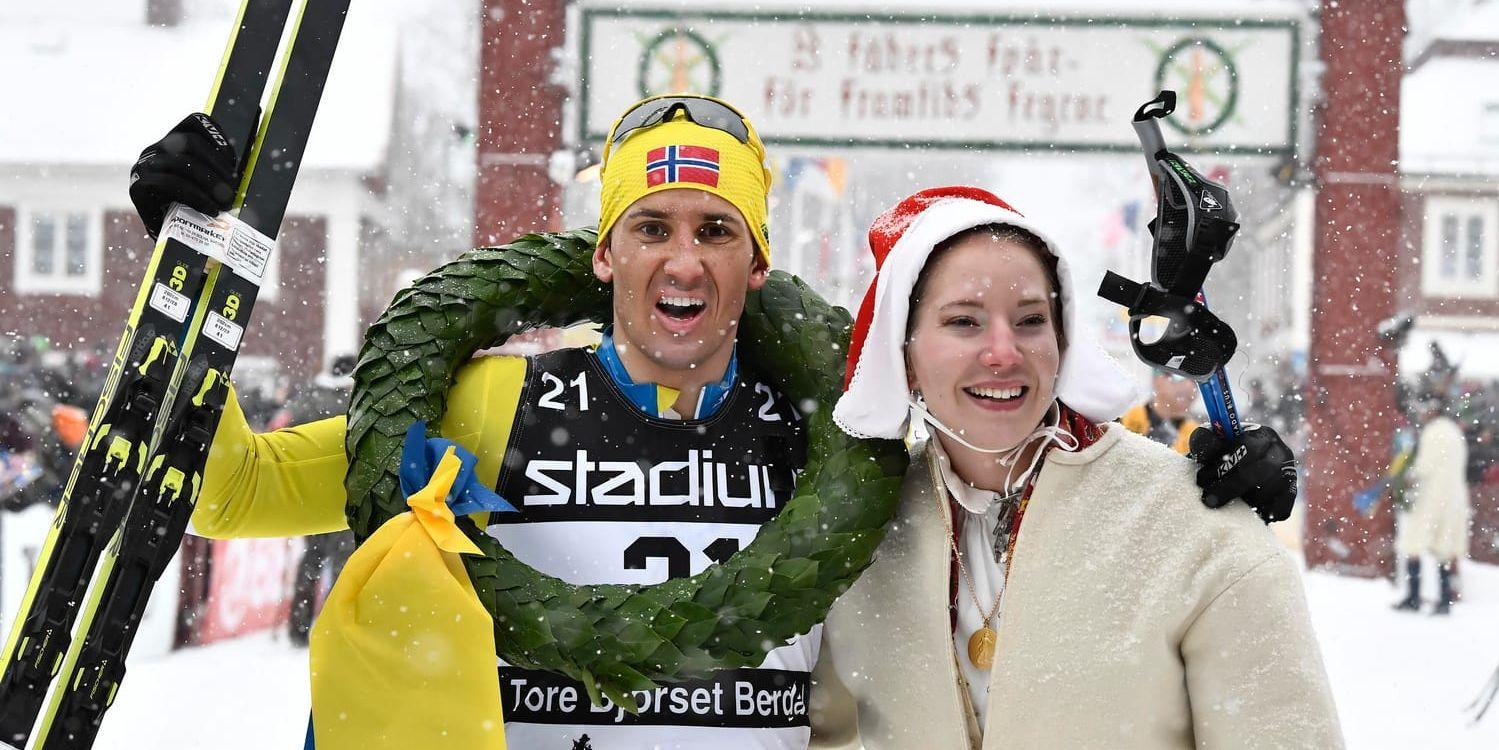 Tore Bjørseth Berdal efter sin första seger i Vasaloppet.