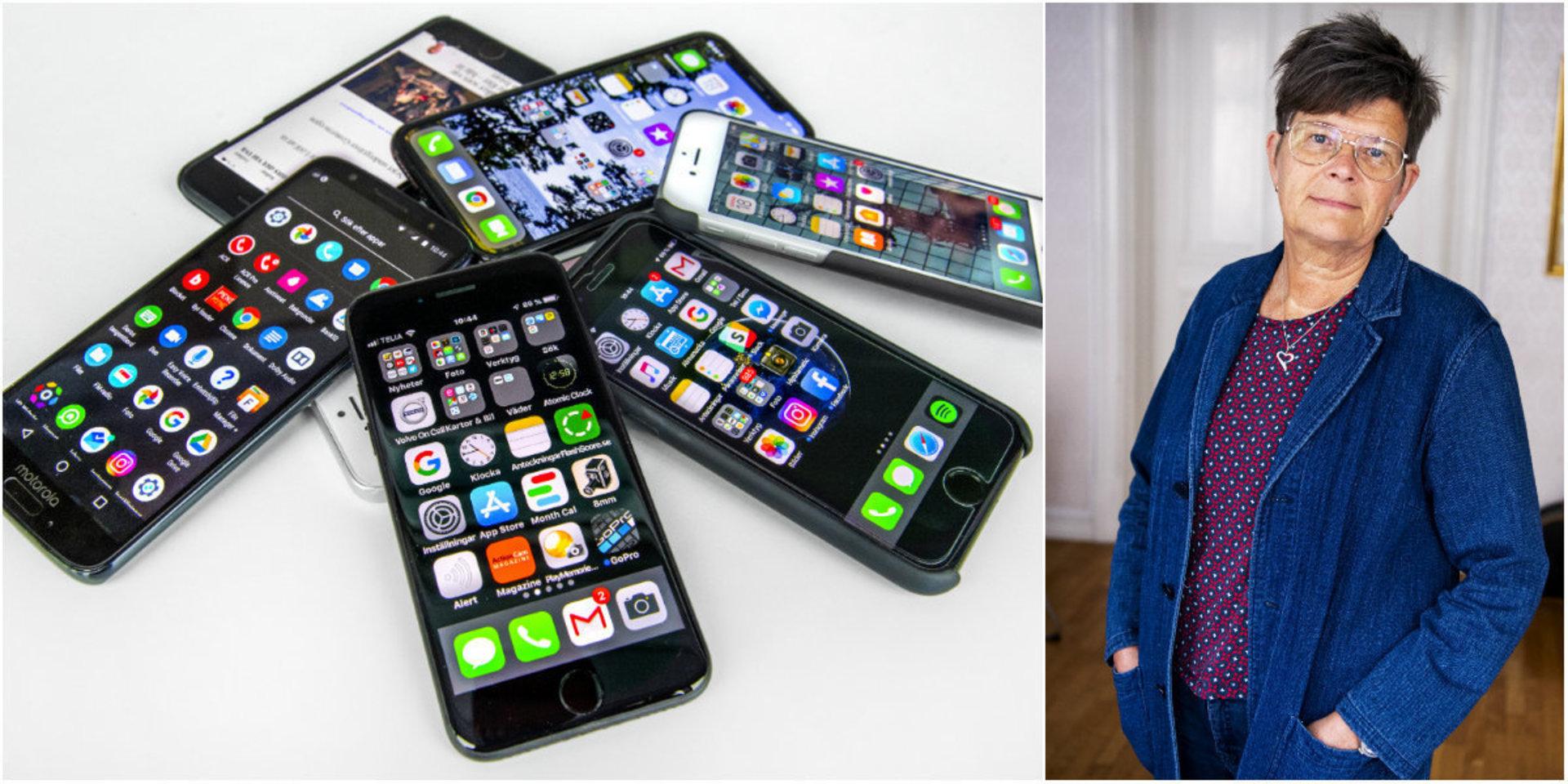 Helgkrönikören Britta Hermansson tycker att mobiltelefonen på flera sätt har blivit ett gissel.