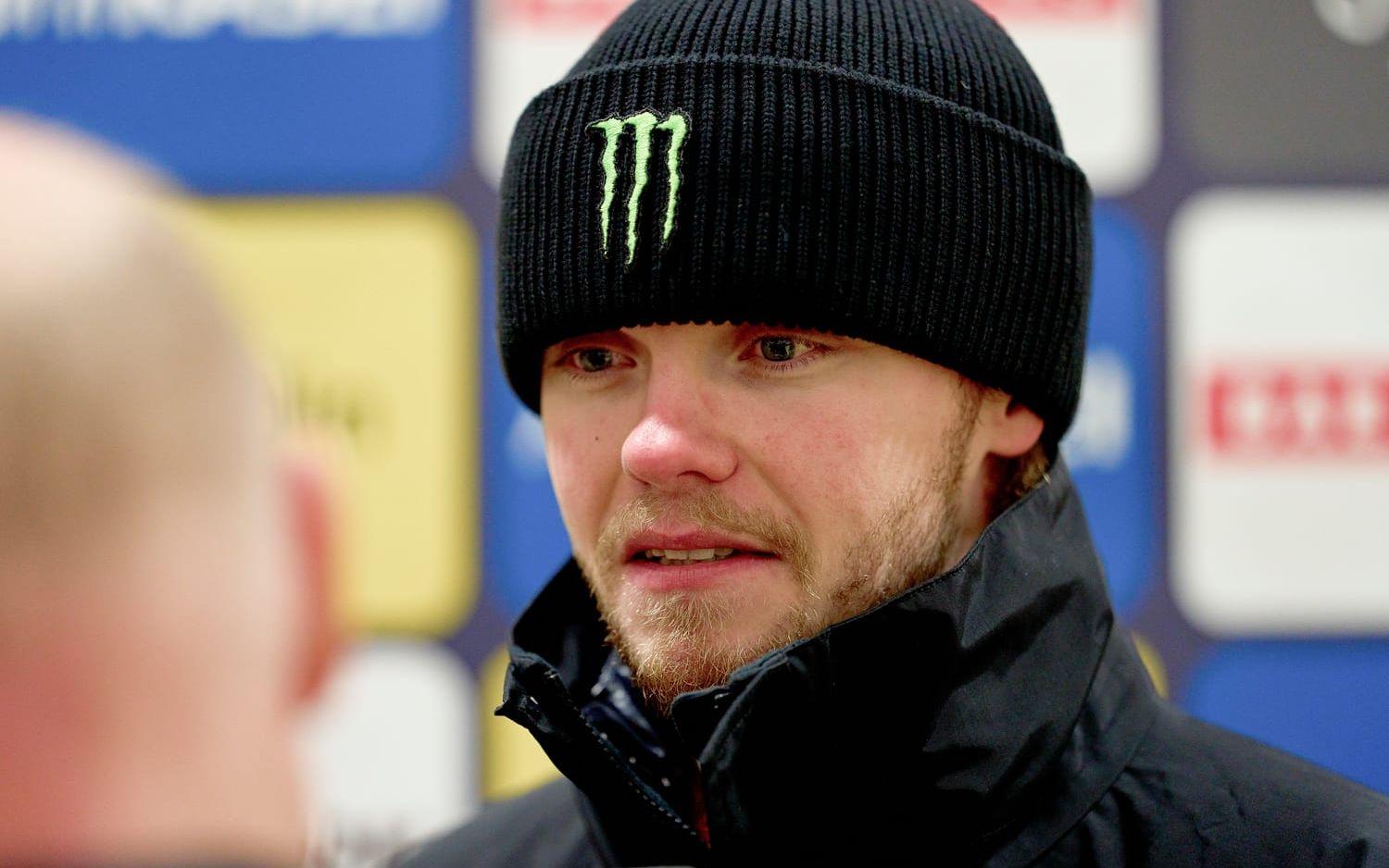 Rallyföraren Oliver Solberg flyttar fram bröllopet. Arkivbild. 