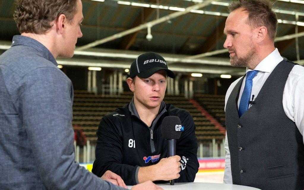 Ryan Lasch och Johan Mattsson gästar senaste avsnittet av 031 Hockey. Bild: Carl Sandlin