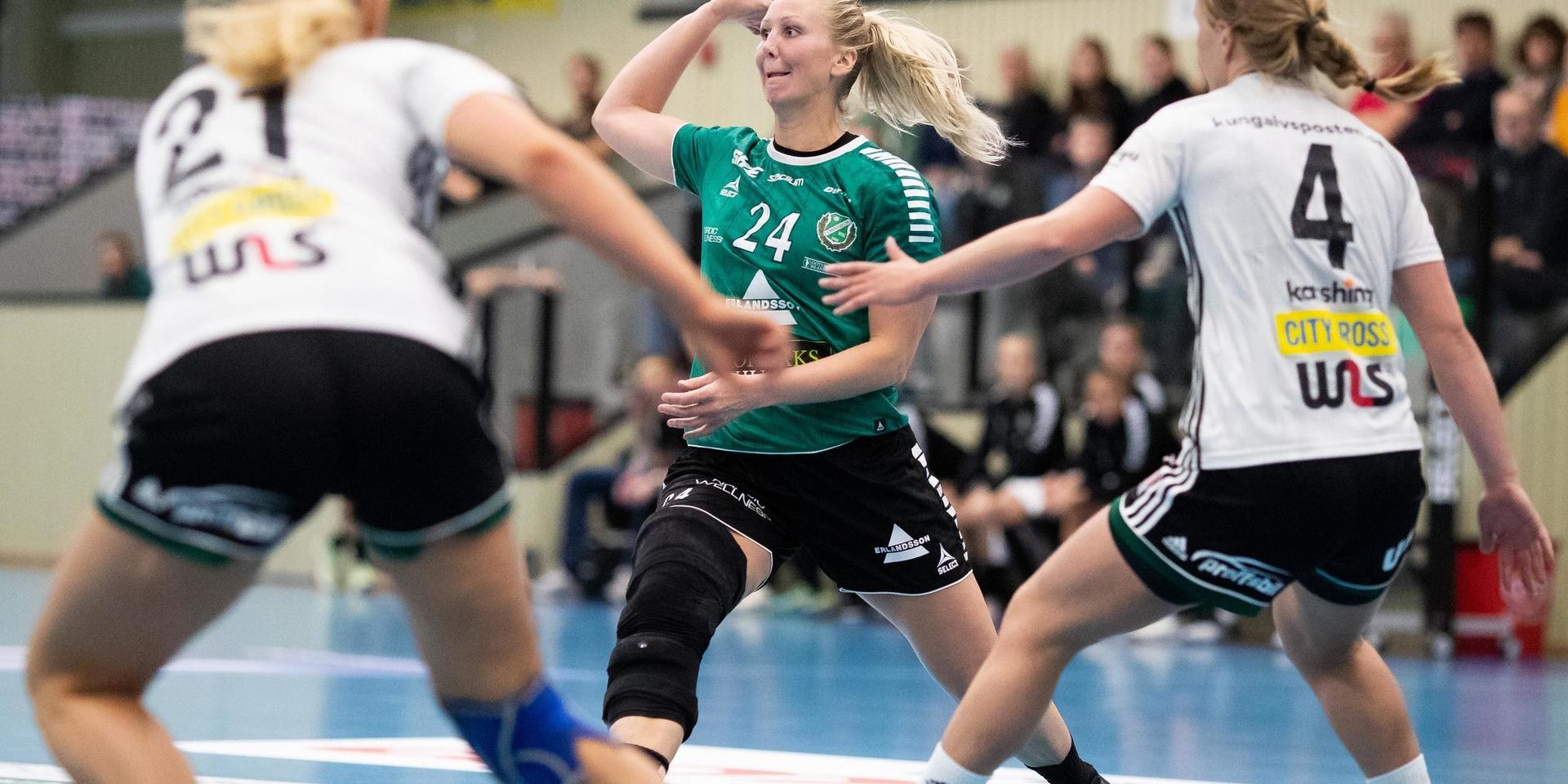 Önnereds Maja Eriksson under en match i SHE mellan Önnered och Kungälv.