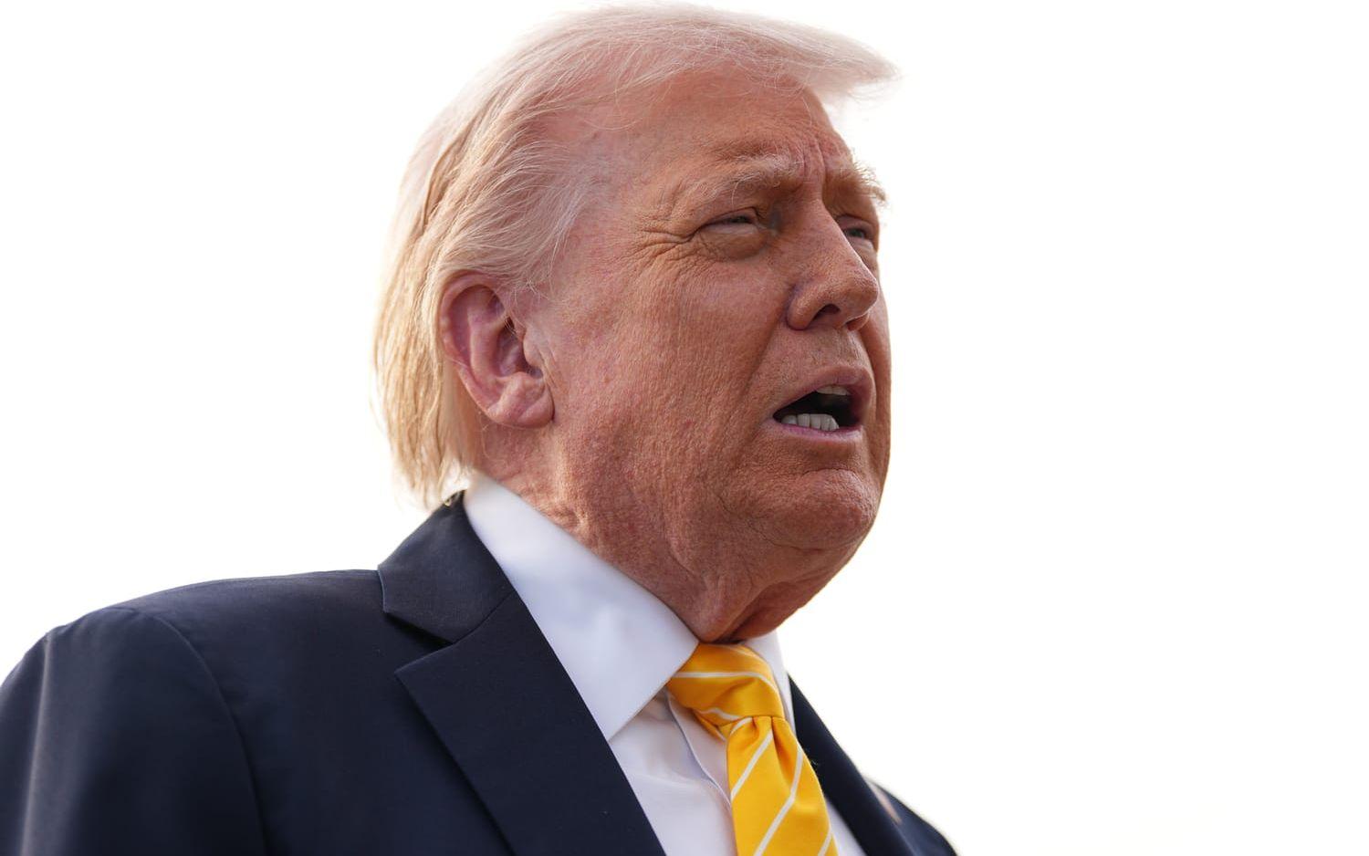 Iran uppger att USA:s president Donald Trump svarat på landets förhandlingsförslag. Bild från i lördags. 