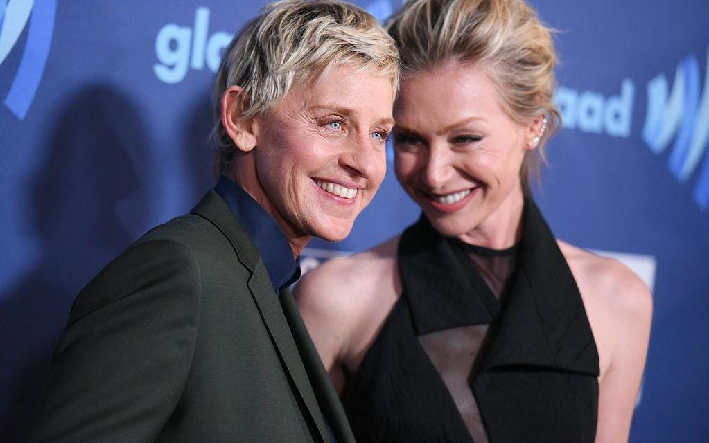 Ellen DeGeneres och Portia De Rossi. Foto: TT.
