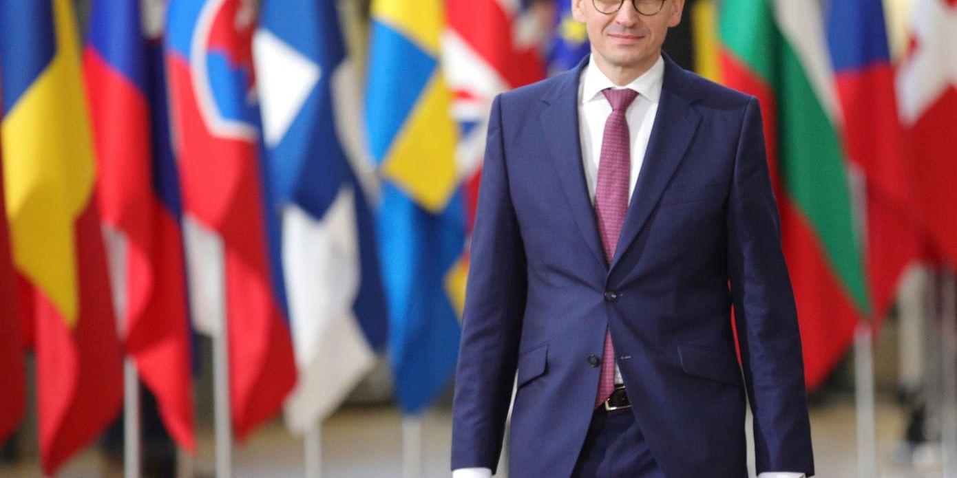 Polens nye premiärminister Mateusz Morawiecki gjorde sitt första EU-toppmöte som regeringschef i mitten av december. Arkivbild.