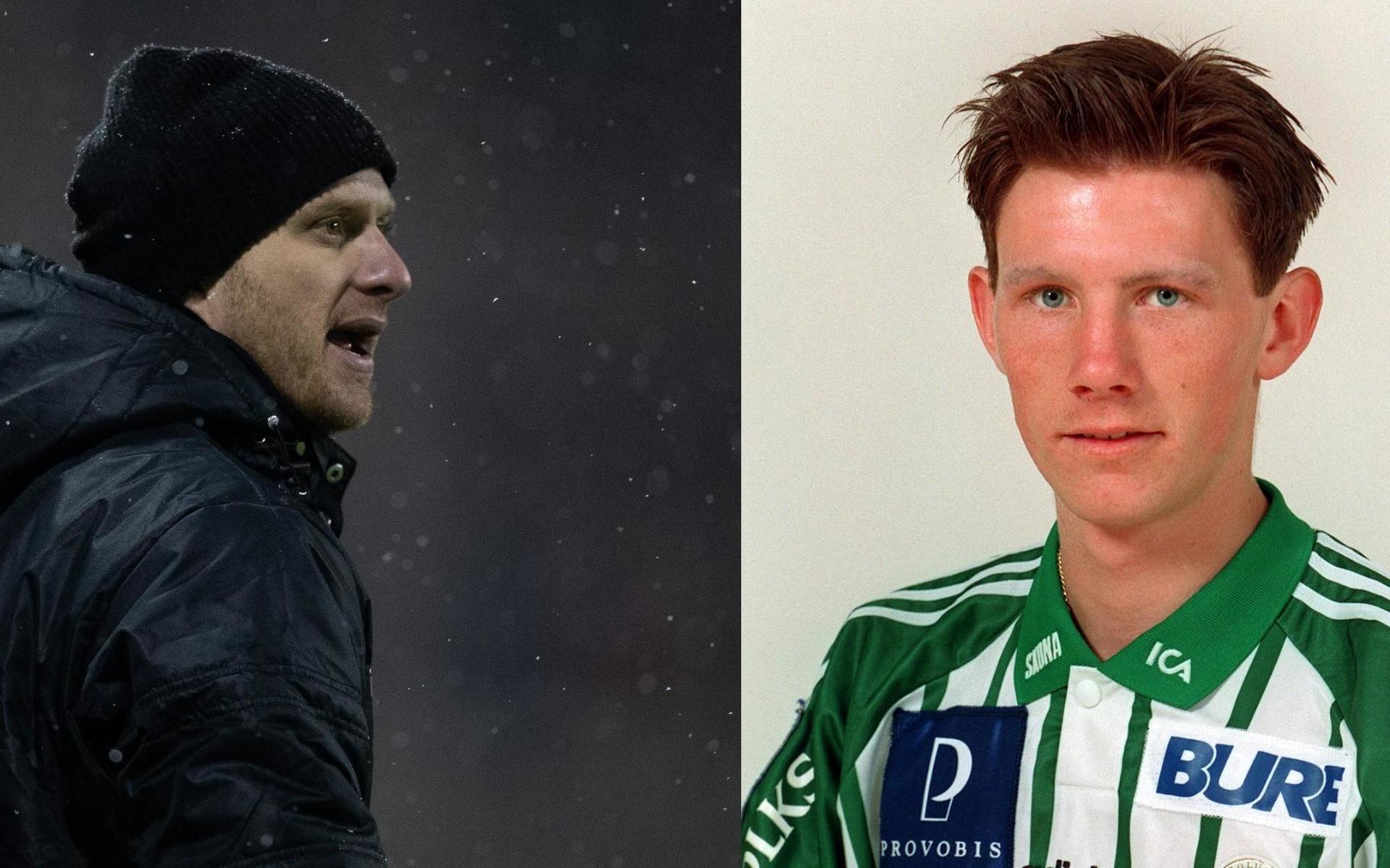 Tränarna Adam Ekblad och Fredrik Björck (här från tiden som VF-spelare) kan se fram emot spel i division 1 nästkommande säsong.