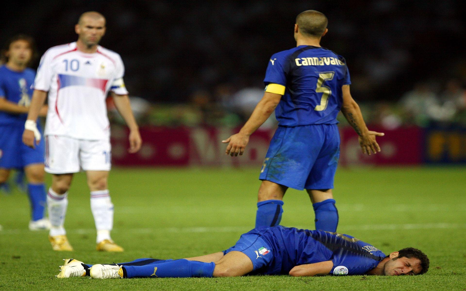 Zinedine Zidane skallade Marco Materazzi över bröstet i VM-finalen 2006. Något som blev den franske legendarens sista match.