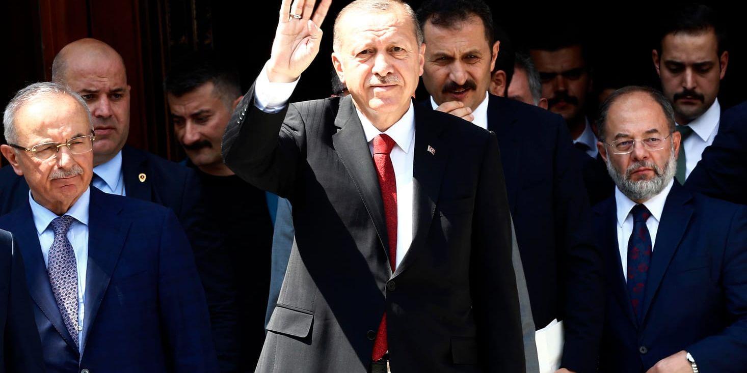 Turkiets president Tayyip Erdogan. Arkivbild
