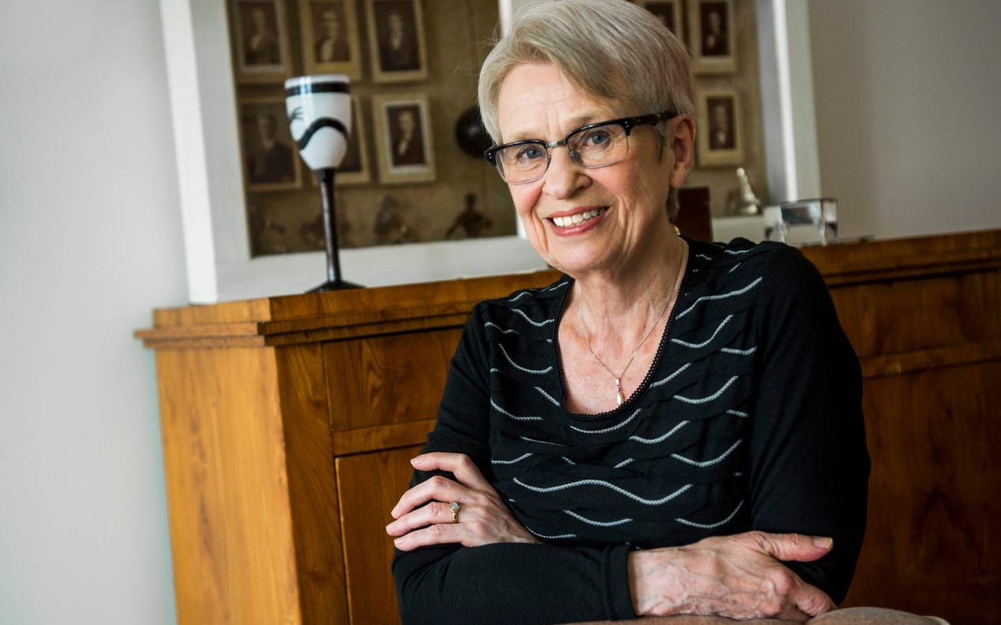 Operasångerskan Busk Margit Jonsson i samband med hennes 85-årsdag. Arkivbild.