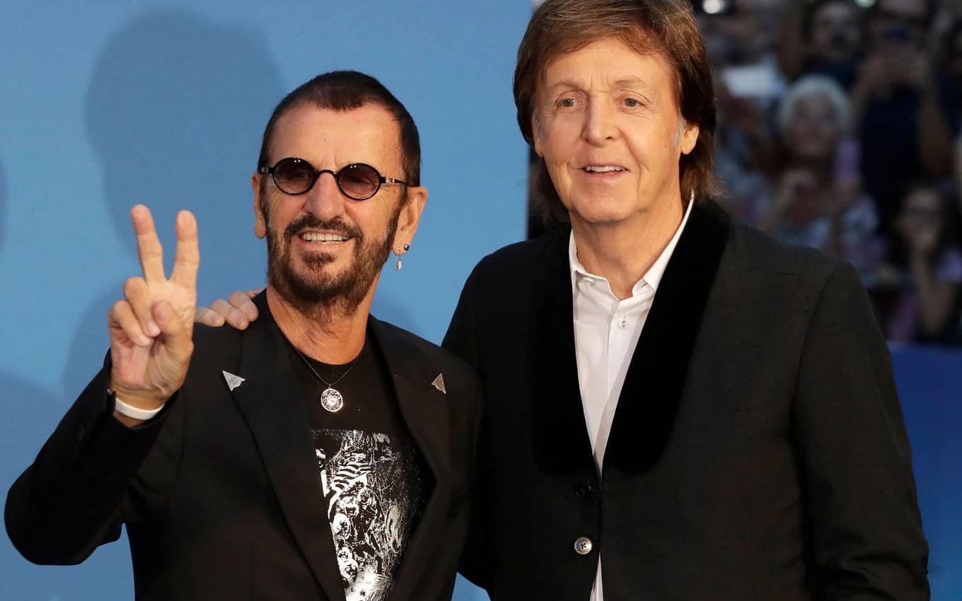 Ringo Starr och Paul McCartney. Arkivbild. 