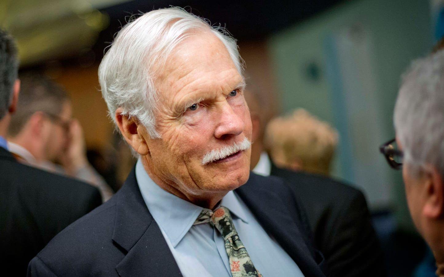 Ted Turner är död. Arkivbild.