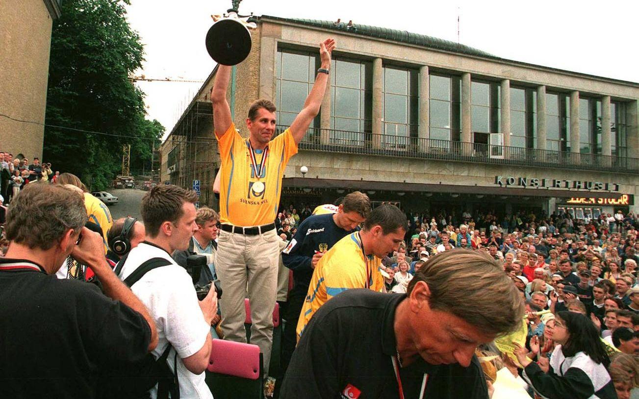 Wislander har själv vunnit ett VM-guld – som firades på Götaplatsen.