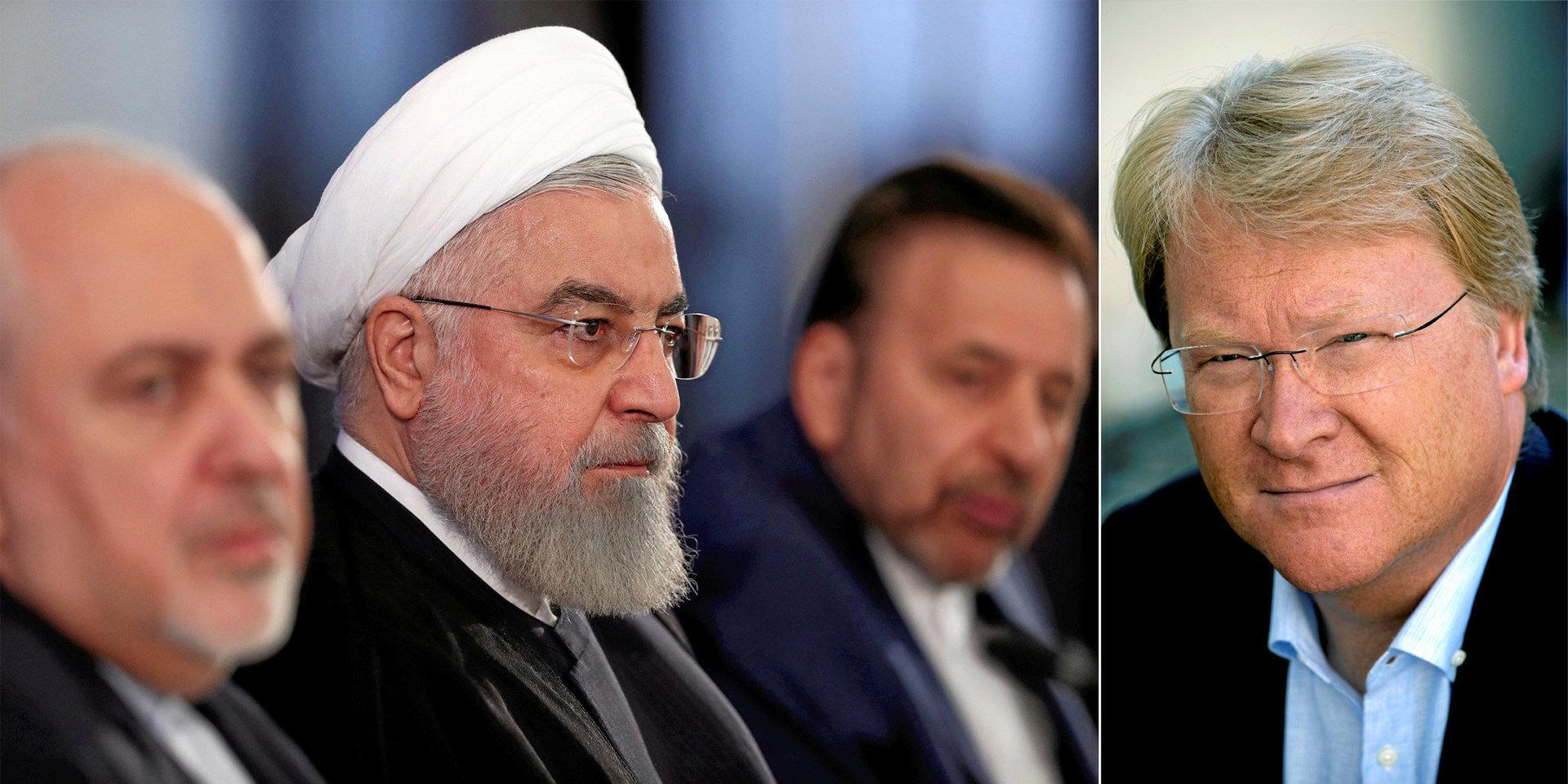 Den regim som den iranske utrikesministern hänfört tjänar är en av världens värsta och mest hårdföra diktaturer, i sig det allvarligaste hotet mot säkerhet och fred i Mellanöstern, skriver Lars Adaktusson (KD).