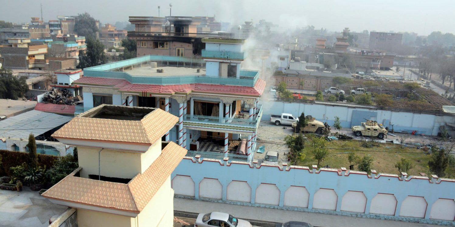 Rädda Barnens kontor i Jalalabad angreps i en terrorattack den 24 januari. Arkivbild.