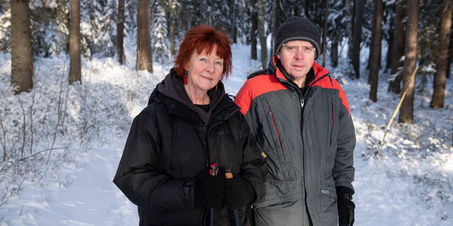 Lena Molin och hennes make Lennart Molin, som fick en form av demensdiagnos 2016.