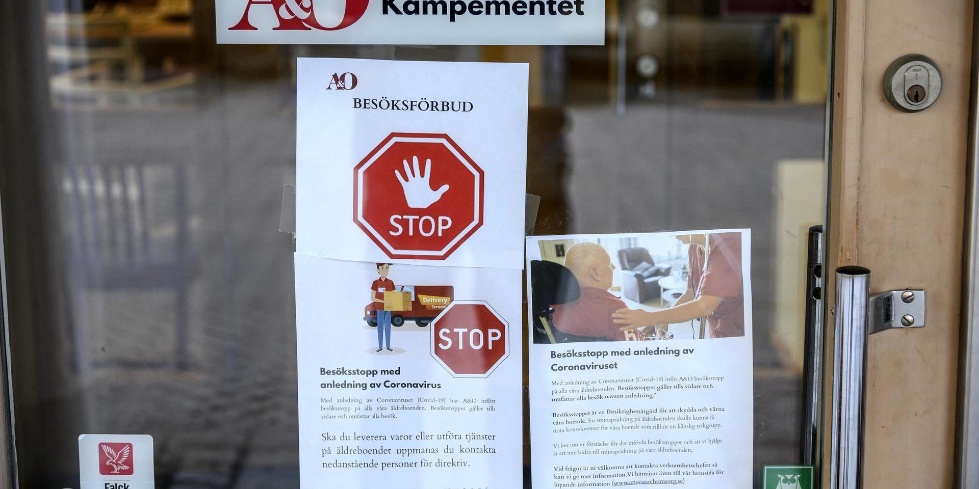 Med anledning av coronaviruset råder det totalförbud för besök på äldreboenden i Sverige. Arkivbild.