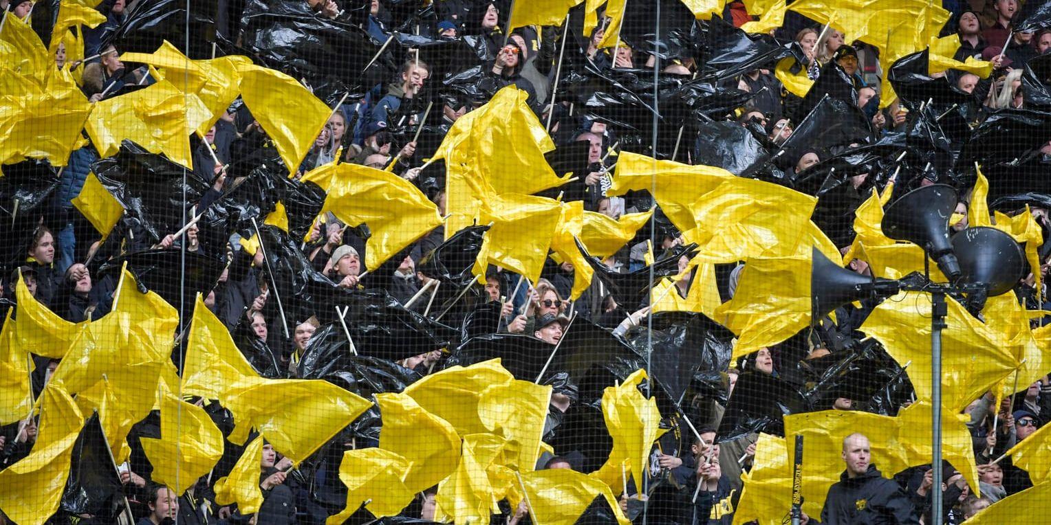 43 713 är allsvenska AIK:s gällande publikrekord. Klubben hoppas att siffran kan justeras till 49 115 efter seriefinalen mot rivalen Hammarby. Arkivbild.