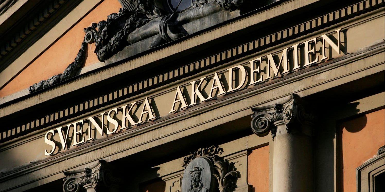 Svenska Akademien i Gamla stan i Stockholm. Arkivbild.