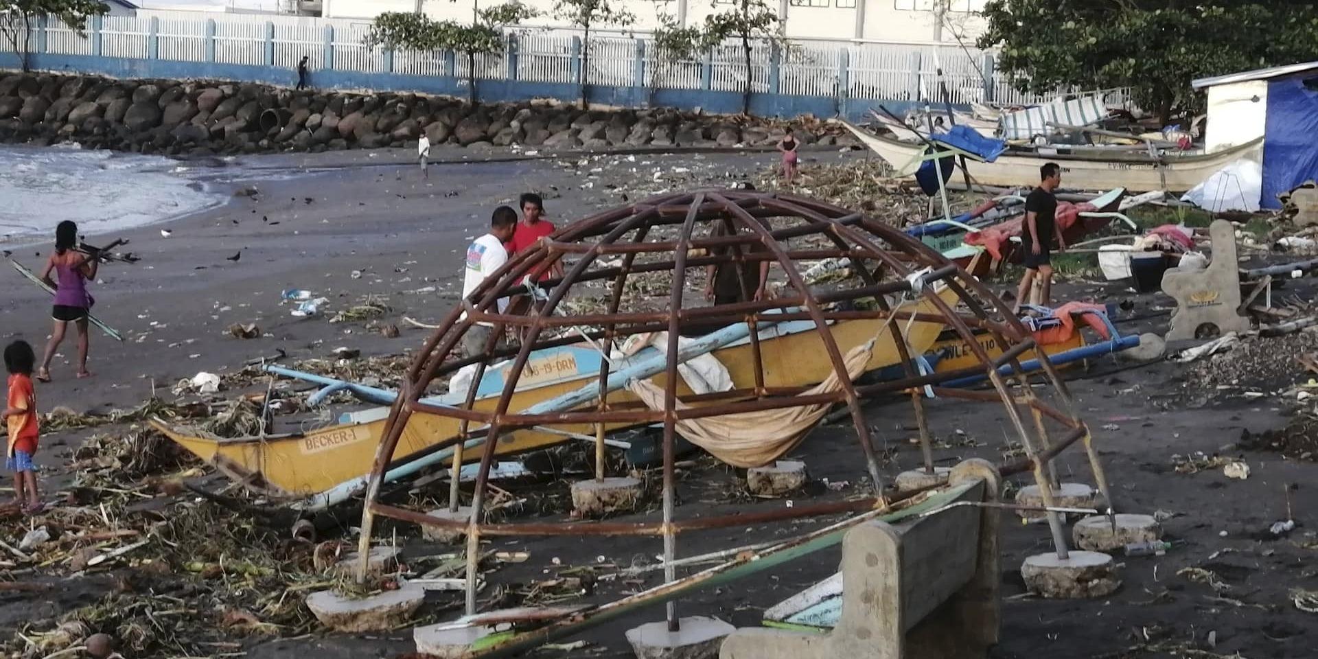 Tyfonen ställde till med omfattande skador i bland annat staden Ormoc. 