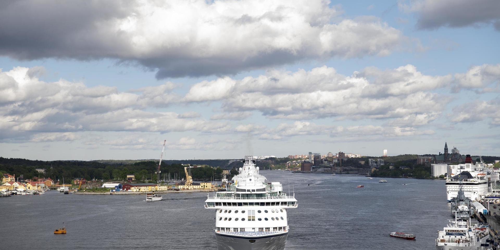 Birka Cruises fartyg M/S Birka Stockholm anländer till hamnen vid Slussen. Arkivbild.