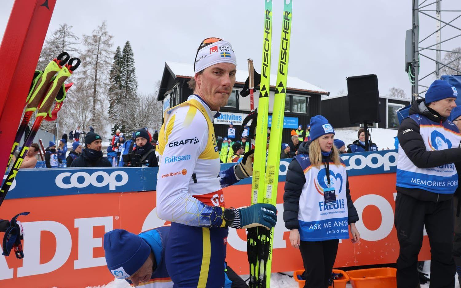 Johan Häggström avslutar skidkarriären. Arkivbild.
