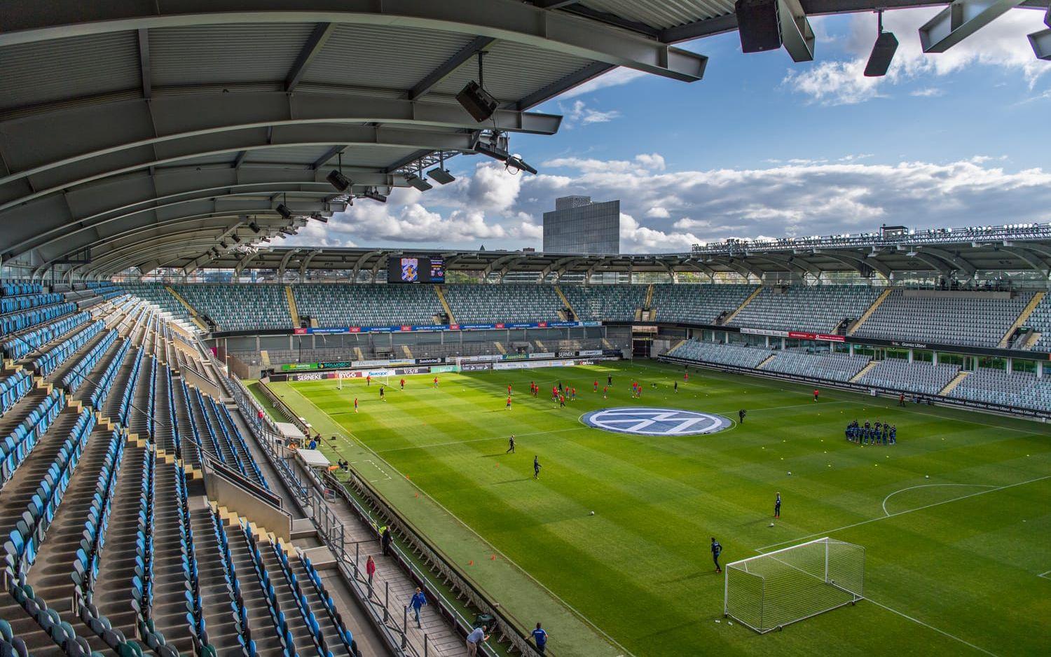Här, på Gamla Ullevi, ska Champions League-finalen spelas i maj. 