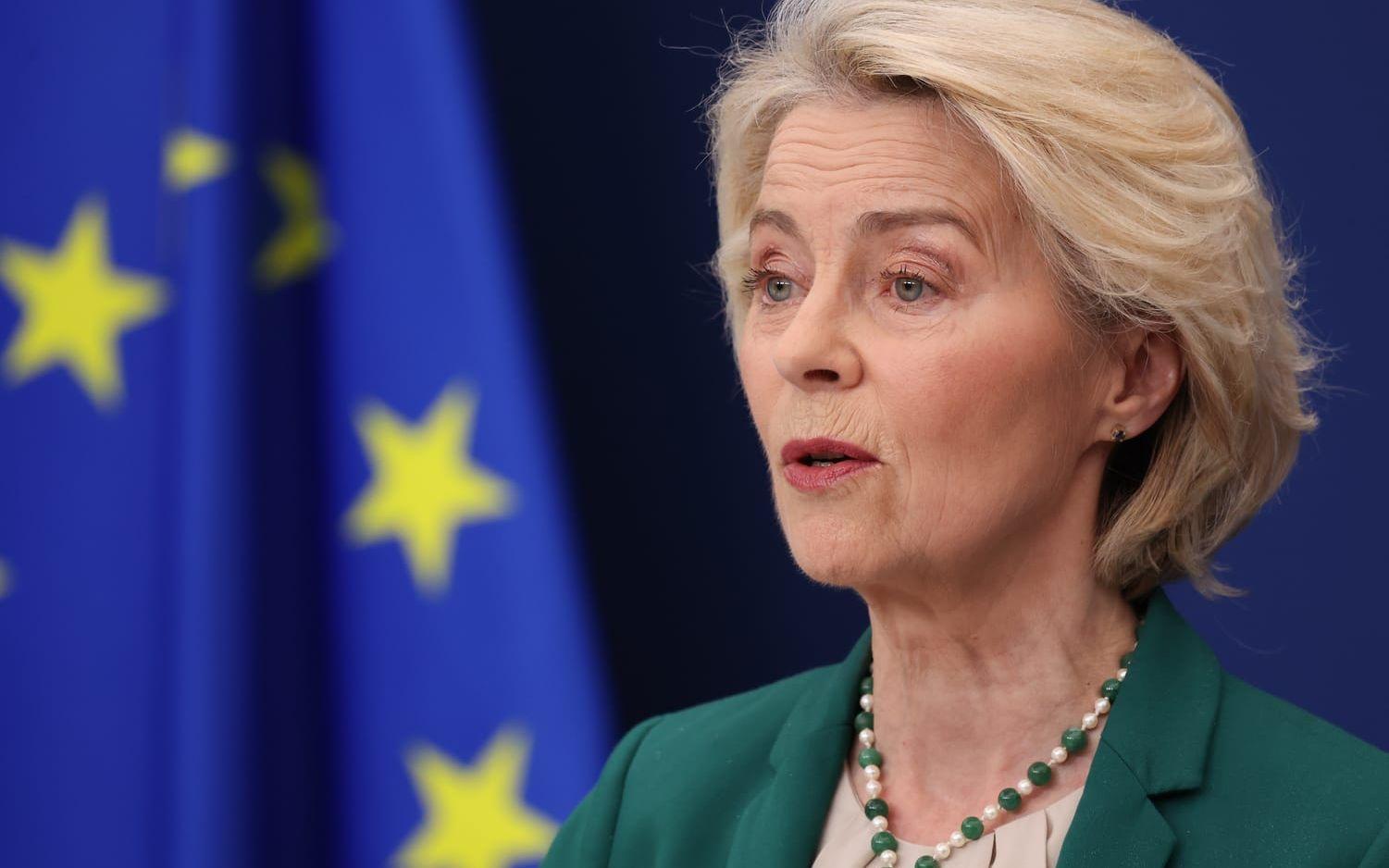 EU-kommissionens ordförande Ursula von der Leyen.