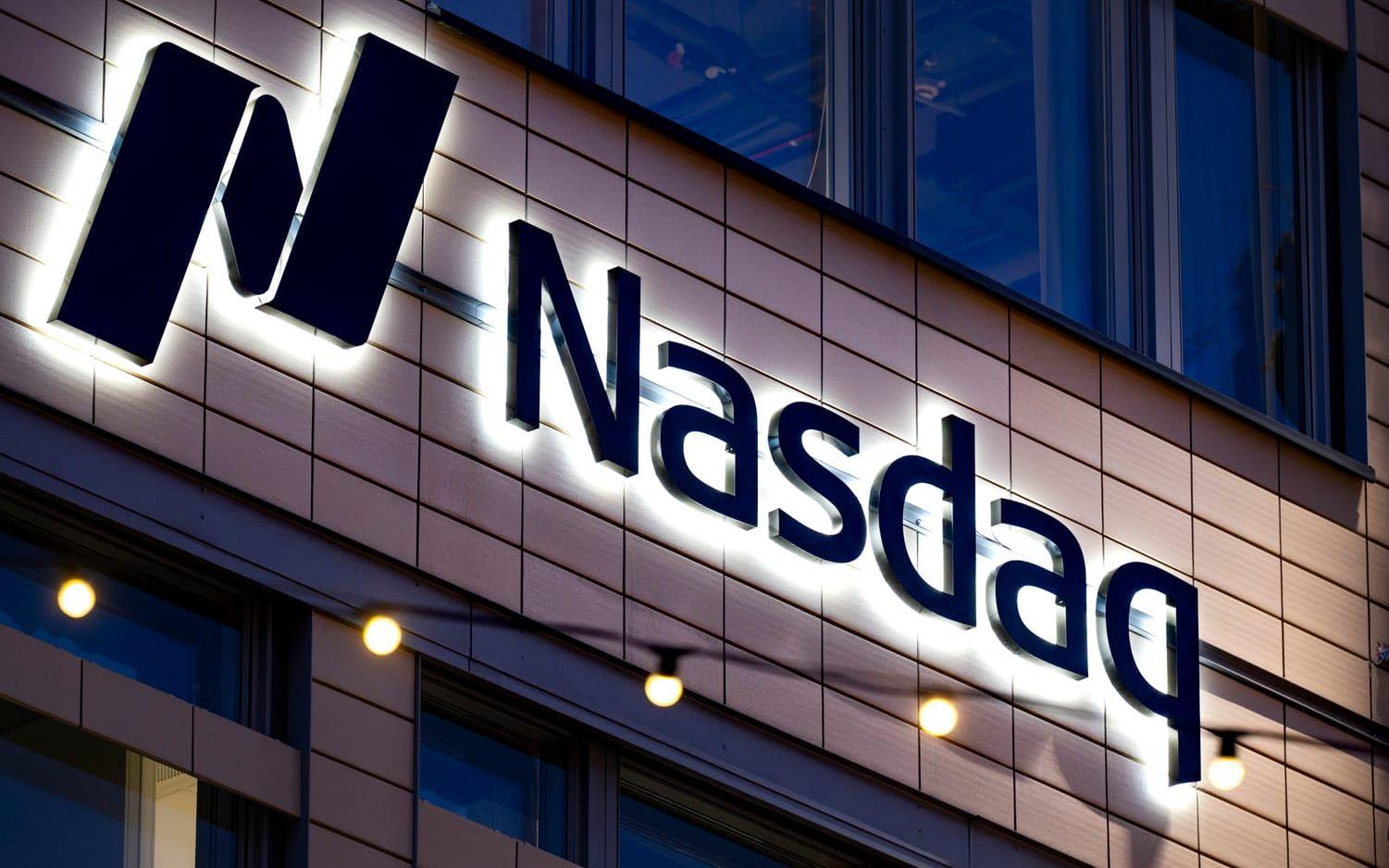 Stockholmsbörsen Nasdaqs kontor i centrala Stockholm. Arkivbild. 