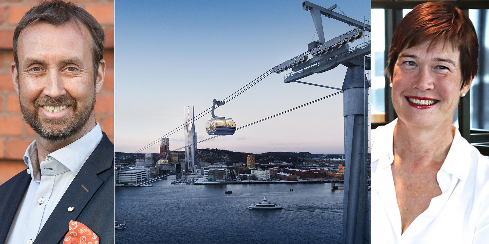 En kapacitetsstark stadslinbana som ingår i kollektivtrafiken skulle knyta ihop viktiga och expanderande delar av Göteborg, skriver debattörerna.