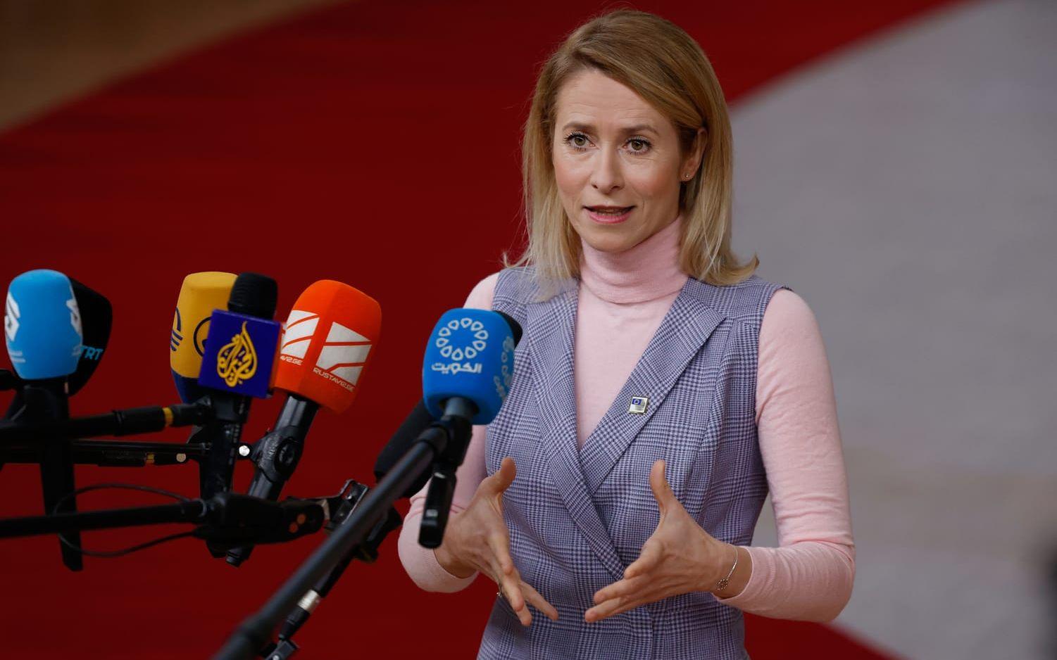 EU:s utrikeschef Kaja Kallas. Arkivbild.