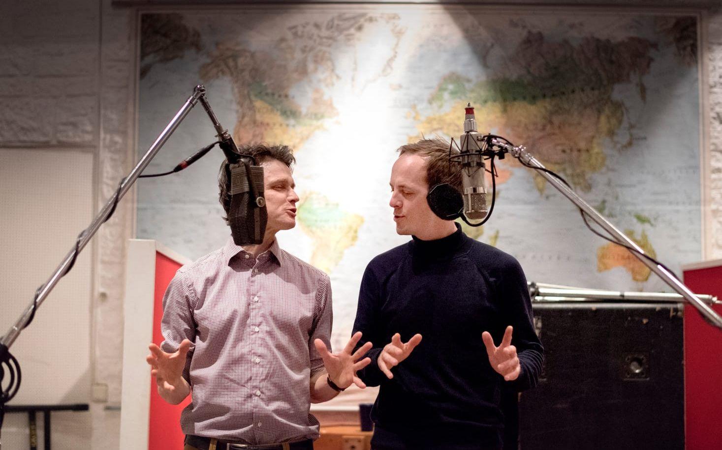 Mats Alfredson och Simon Ljungman står bakom projektet "Hopp". Foto: Björn Larsson Rosvall / Exponera