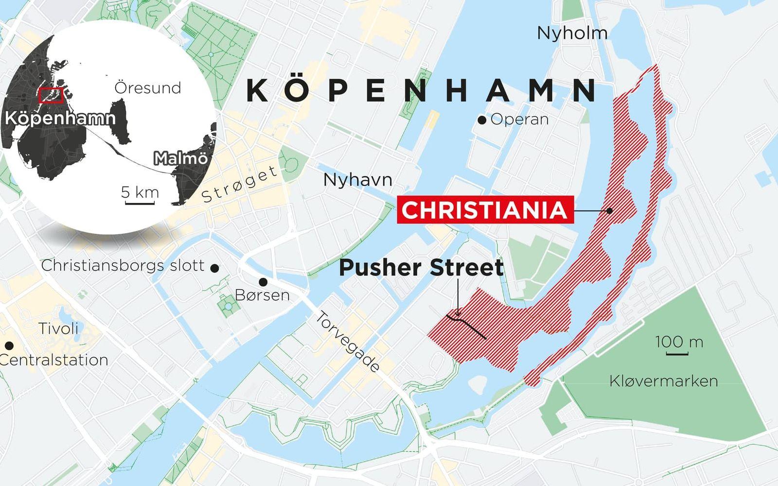 Christianias självstyre vill stänga gatan Pusher Street.