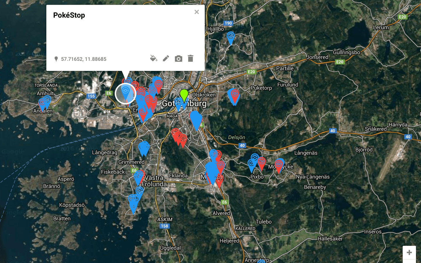 Sweddit, en underavdelning till Reddit, ligger bakom <strong>Pokemon Go Sweden</strong>. Här kan man hitta gym och pokestops uppdelat efter länsgränser. Västa Götaland och Halland har ett antal platser markerade men monstren lyser dessvärre med sin frånvaro.
