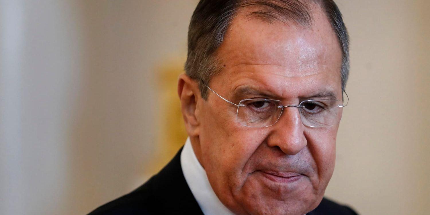 Rysslands utrikesminister Sergei Lavrov säger att de amerikanska myndigheternas agerande är oacceptabelt. Arkivbild.